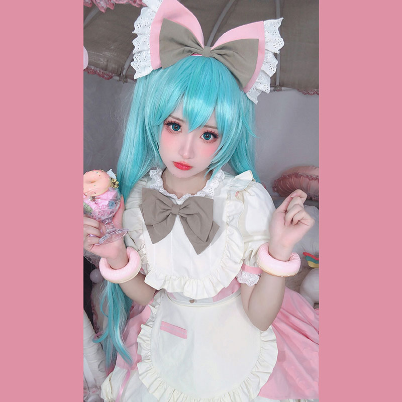 初音ミク (メイド服)☆コスプレ衣装☆初音ミク Pusheen プシーン 萌え