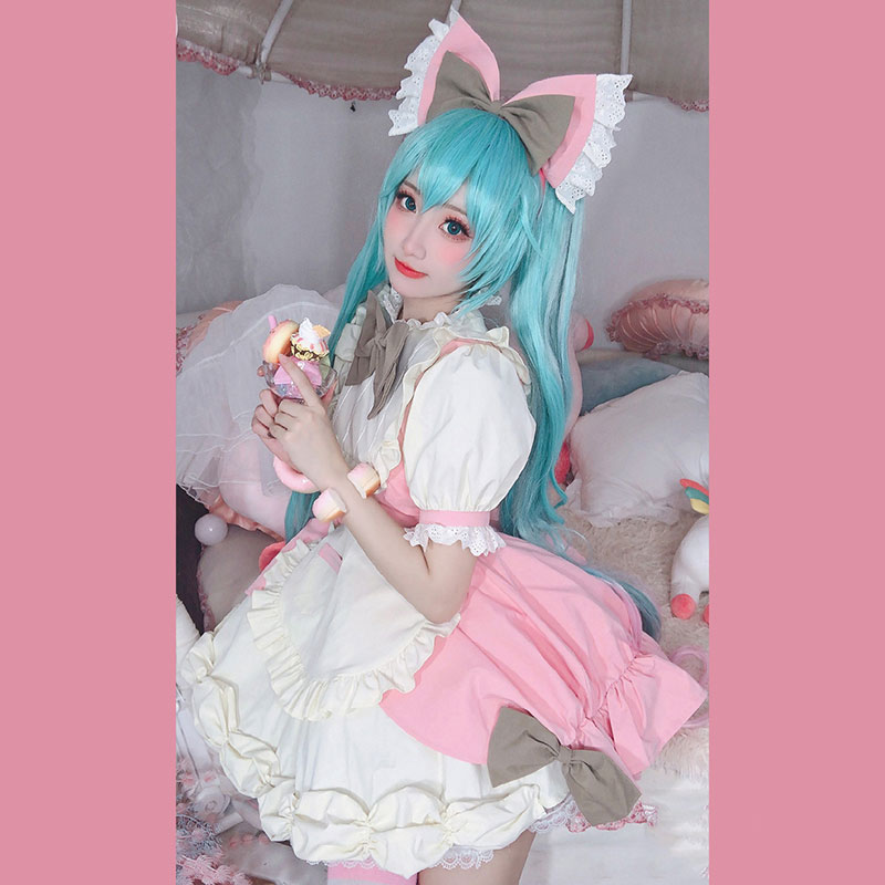 初音ミク (メイド服)☆コスプレ衣装☆初音ミク Pusheen プシーン 萌え ...