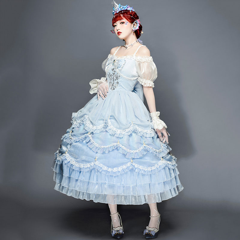 人魚姫　ワンピース　チュールドレス　豪華版洋装 ロング