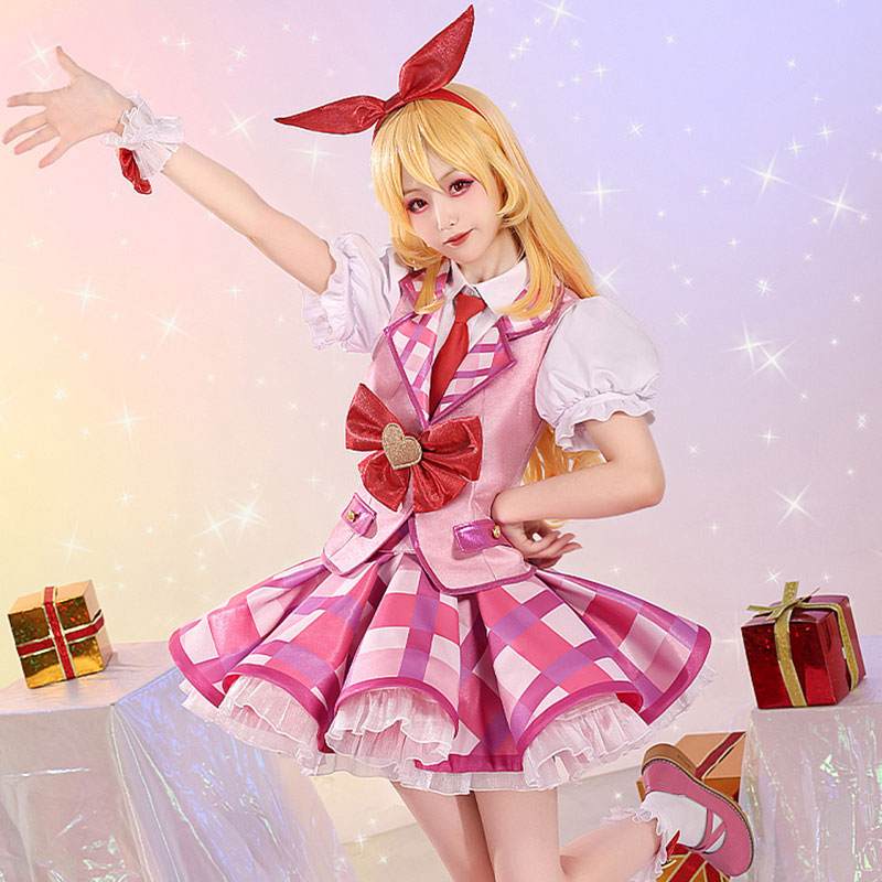 アイカツ！　Aikatsu! Series　星宮（ほしみや）いちご　ピンク　キラキラ　スクールアイドル　コスチューム　舞台衣装　