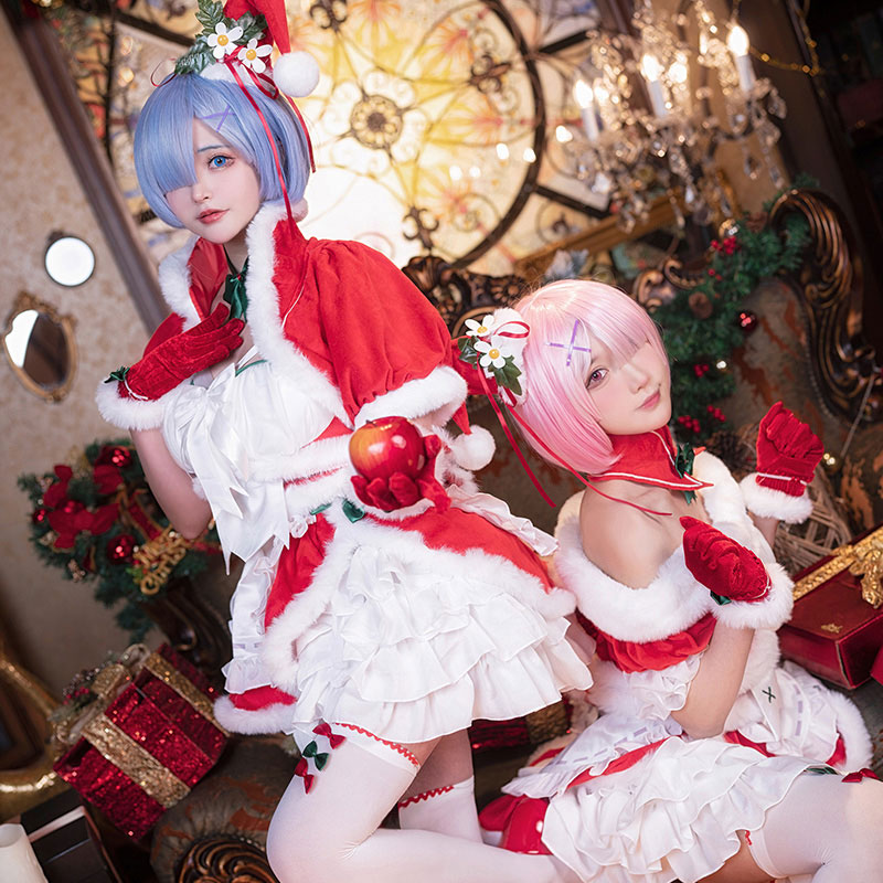 限定価格リゼロ レム クリスマス コスプレ 衣装 天使 コスチューム・コスプレ