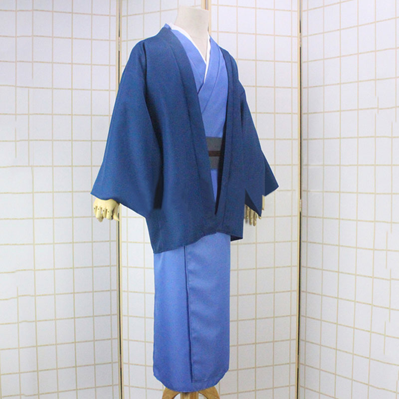 銀魂　ぎんたま　桂小太郎　コスプレ衣装　男装　浴衣　和風　和服　紺色　コスチューム