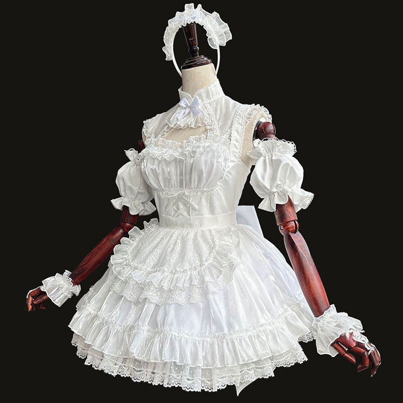 Fate/GrandOrder　レディ?アヴァロン　コスプレ衣装　ホワイト　可愛い　夏祭り　ロリータ　清楚