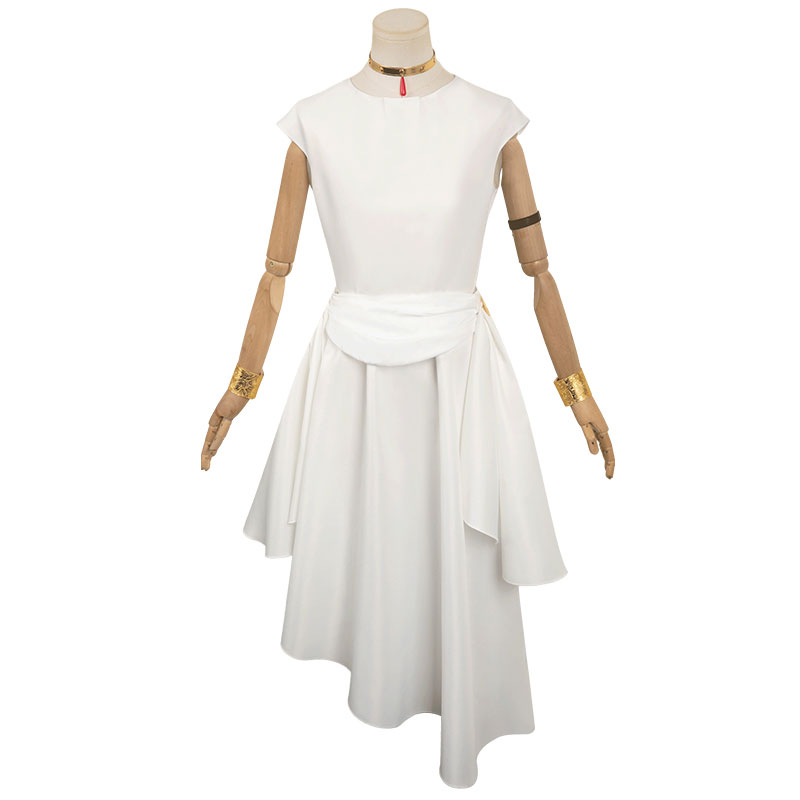 葬送のフリーレン　フランメ　コスプレ衣装　ホワイト　かわいい　ロングスカート　変装　撮影