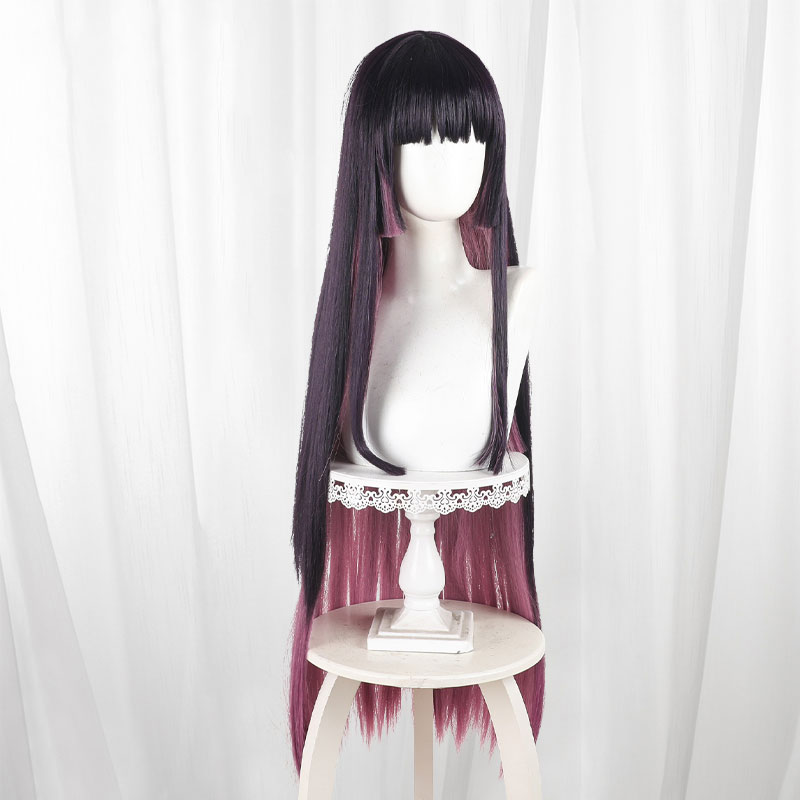 ロックは淑女の嗜みでして 黒鉄音羽 くろがね おとは コスプレかつら 紫色グラデーション 撮影 かわいい