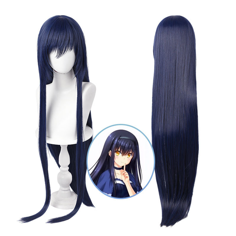 Summer Pockets 久島鴎 くしま かもめ コスプレかつら 紫 撮影 かわいい