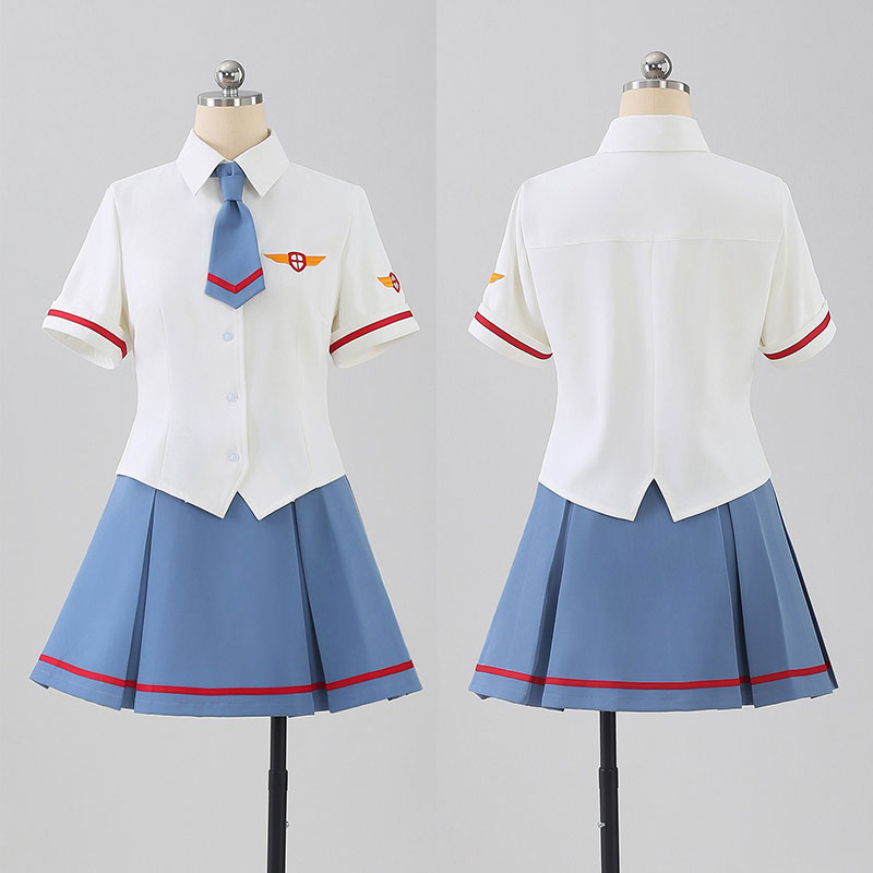 カードキャプターさくら  木之本桜（きのもと さくら） 大道寺知世 だいどうじ ともよ 制服 コスプレ衣装 スカート 撮影 コスチューム かわいい