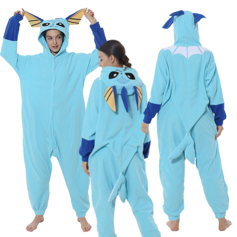 ポケットモンスターシリーズ  シャワーズ Vaporeon コスプレ衣装 着ぐるみ パジャマ(部屋着) コスチューム