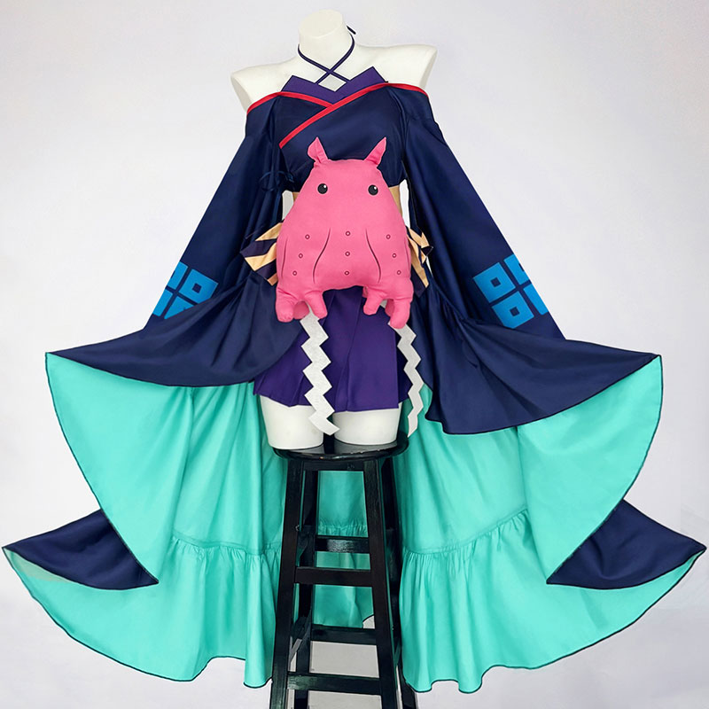 超かぐや姫! 月見ヤチヨ（るなみ やちよ） コスプレ衣装 コスチューム 仮装 イベント タコぬいぐるみ 送料無料