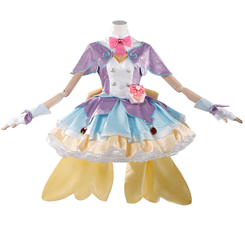 名探偵プリキュア! 明智あんな変身 キュアアンサー ワンピース ケープ コスプレ衣装 アイドル衣装  ステージ衣装