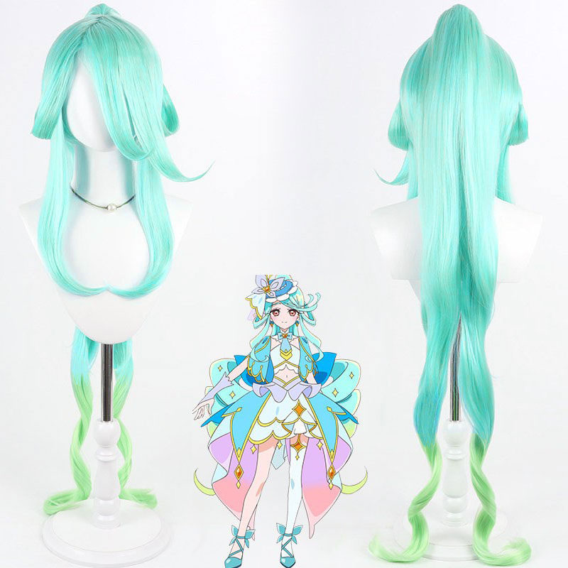 名探偵プリキュア! キュアエクレール Cure Eclair コスプレウィッグ ポニーテール 耐熱コスプレかつら 送料無料