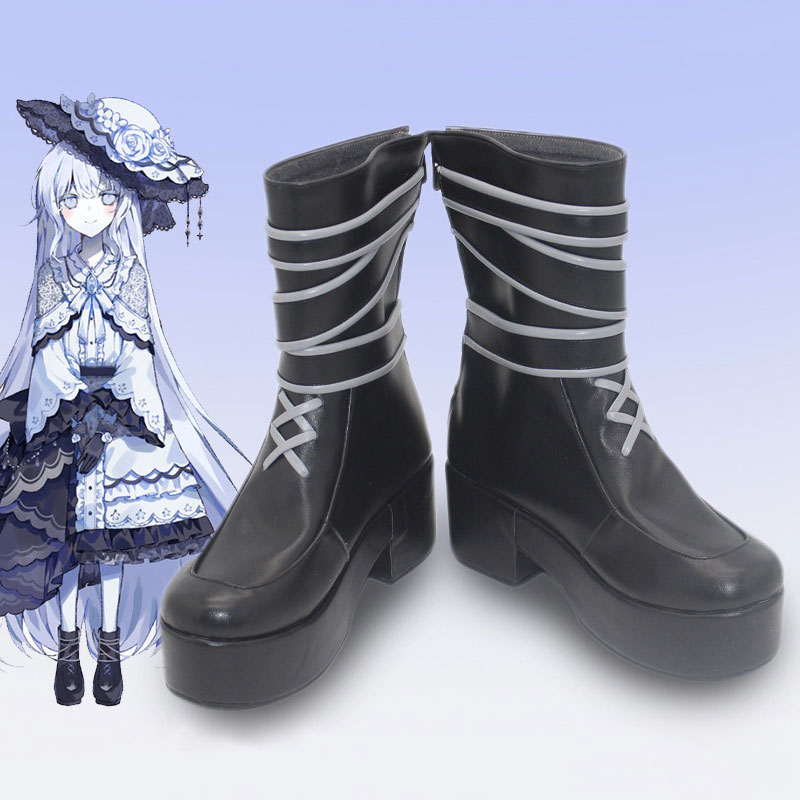 魔法少女ノ魔女裁判 大魔女 月代ユキ つきしろゆき コスプレ靴 コスプレブーツ オーダーメイド可