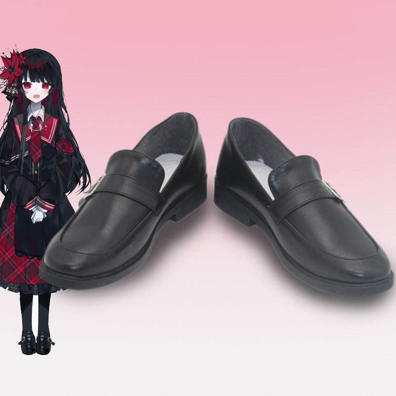 魔法少女ノ魔女裁判 二階堂ヒロ にかいどうひろ 黒いローファー コスプレ靴 オーダーメイド可