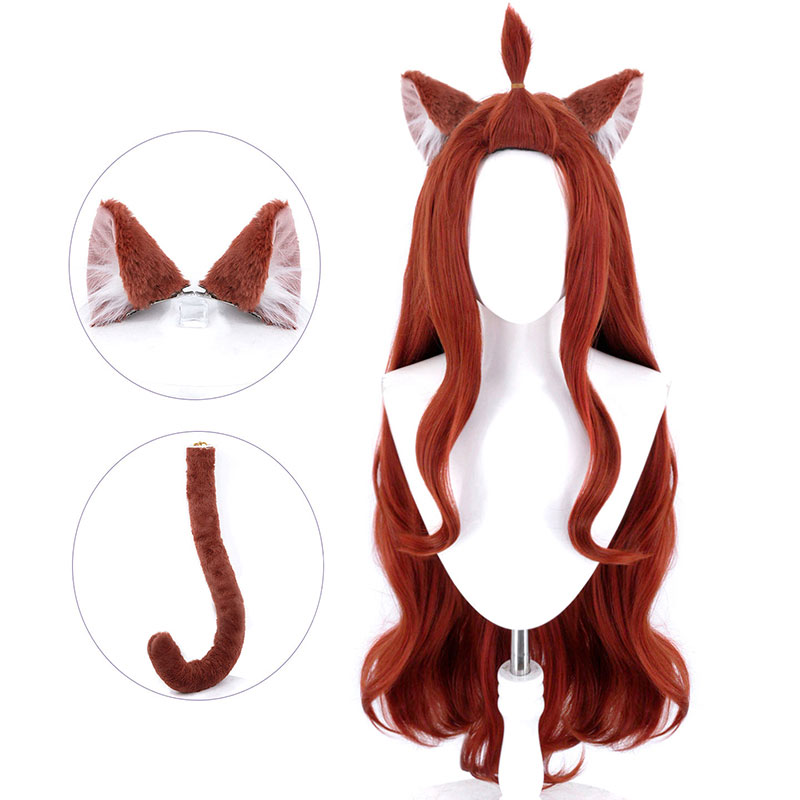 ヤニねこ アルねこ あるねこ コスプレかつら コスプレウィッグ ロングヘア しっぽ 耳セット