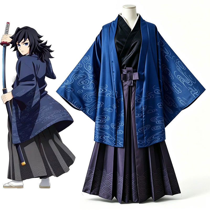 鬼滅の刃 冨岡義勇 とみおかぎゆう 京まふ 和服 着物 コスプレ衣装 キャラクターコスチューム