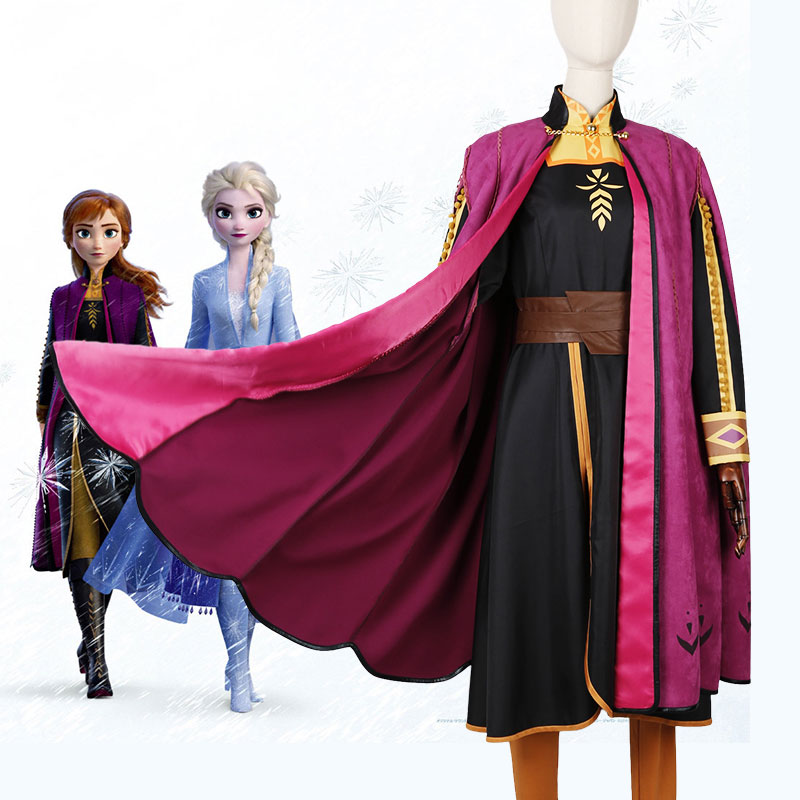 Disney　Frozen 2　ディズニー　コスプレ衣装　アナと雪の女王2　アナ　ディプピンク