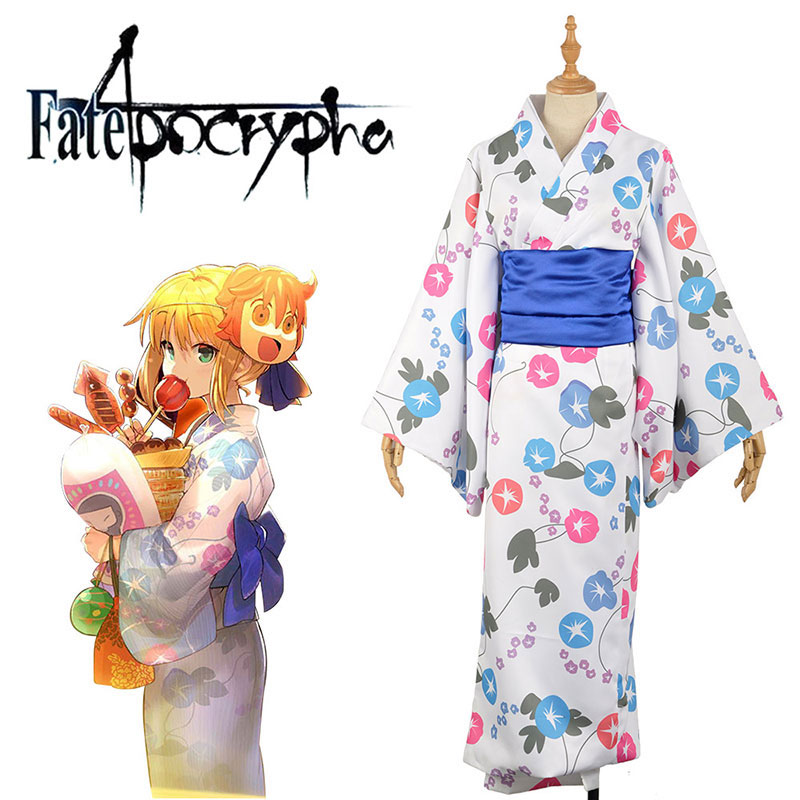 FGO Fate/Grand Order アルトリア・ペンドラゴン　セイバー　コスプレ衣装　着物　浴衣