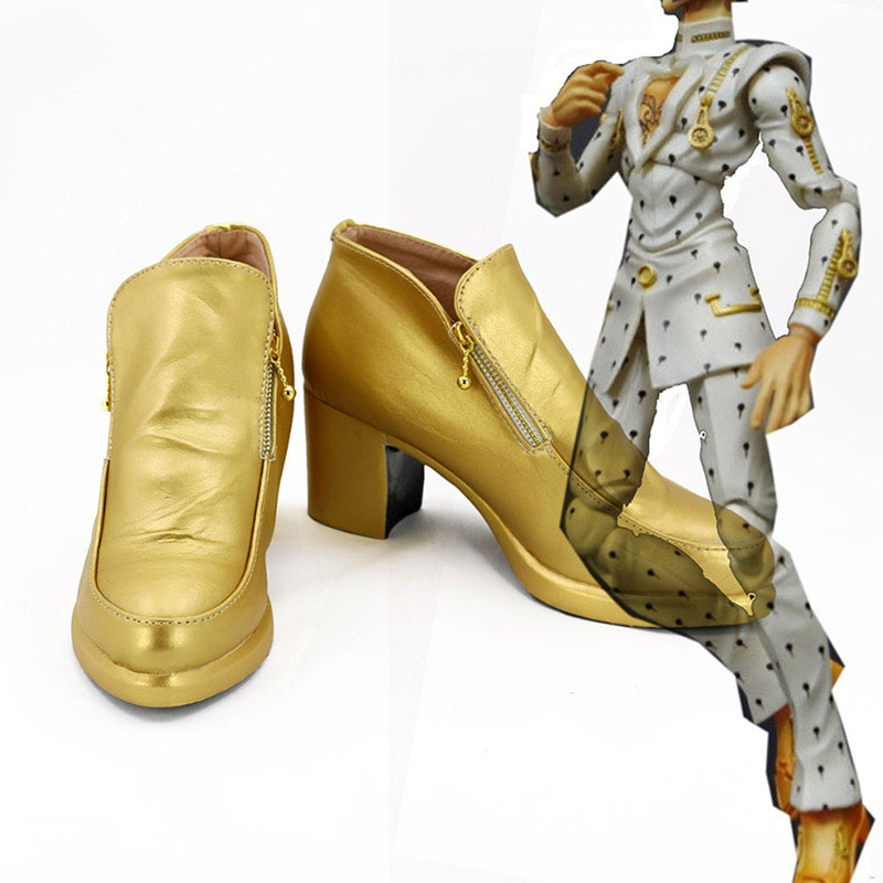 ジョジョの奇妙な冒険　コスプレ靴 ブローノ・ブチャラティ　靴　PU革　黄金の風通販・販売 