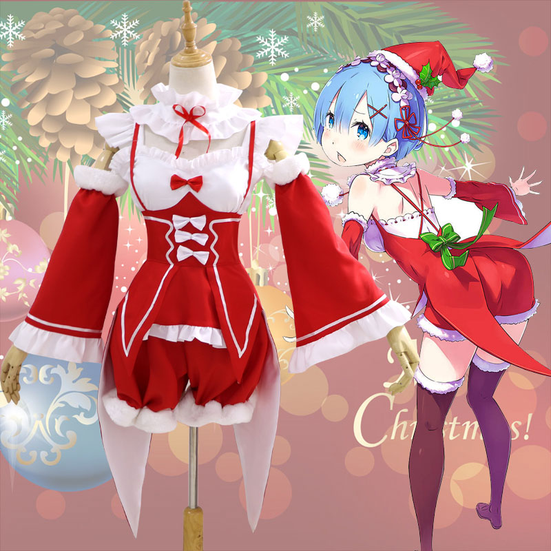 Re:ゼロから始める異世界生活 レム ラム　クリスマス　サンタ衣装　コスチューム