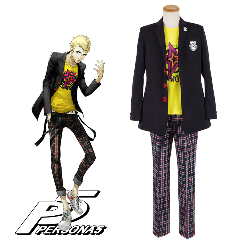 Persona5　ペルソナ5　P5 坂本 竜司（さかもと りゅうじ）  スカル　全セット制服　コスプレ衣装