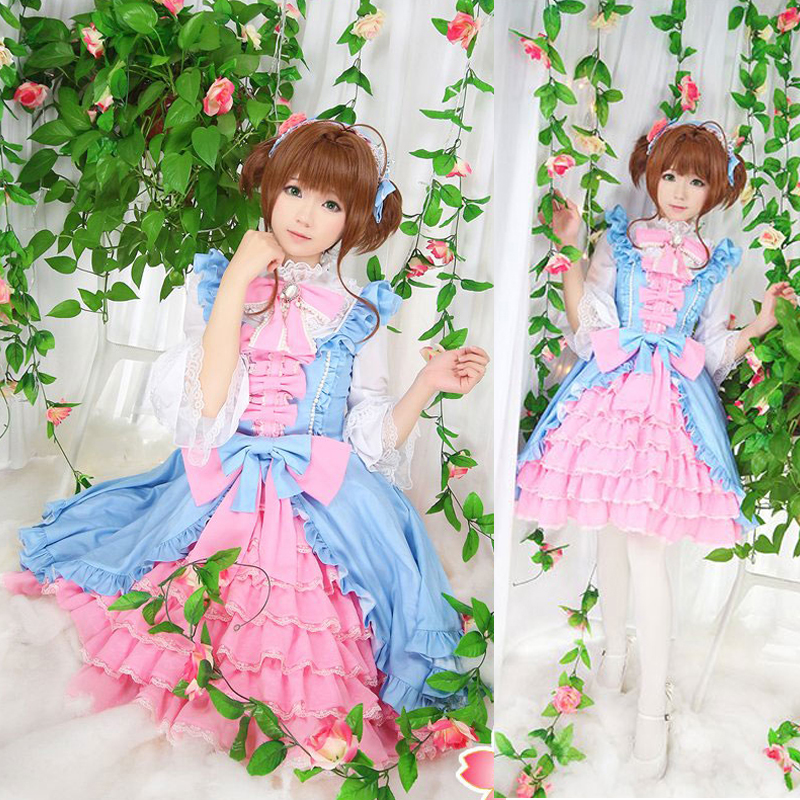 カードキャプターさくら　木之本 桜（きのもと さくら）ロリータ風　ドレス　コスプレ衣装