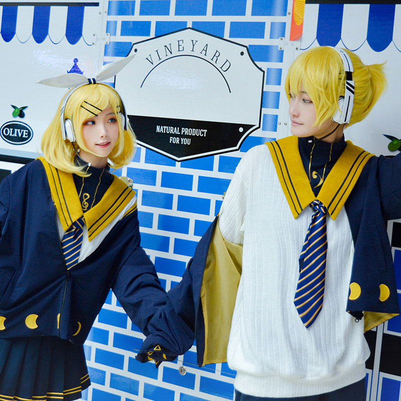 鏡音レン コスプレ ウィッグ セット済み - コスプレ