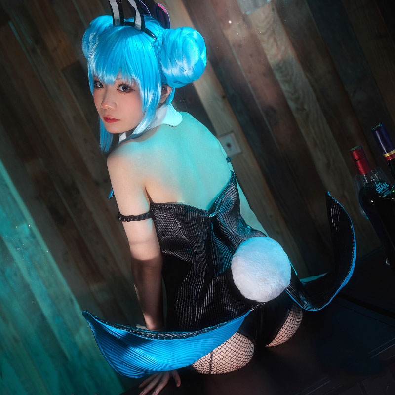 初音ミクコスプレ服の詳細美しい写真