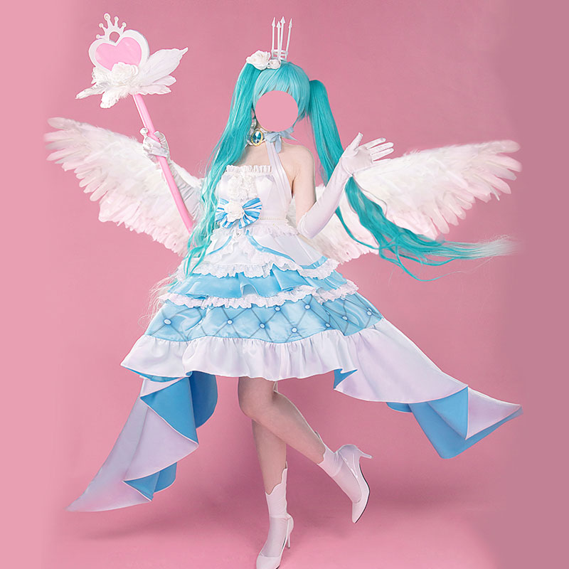 初音ミク☆コスプレ衣装☆ボーカロイド 初音ミク Sweet Angel 13周年 