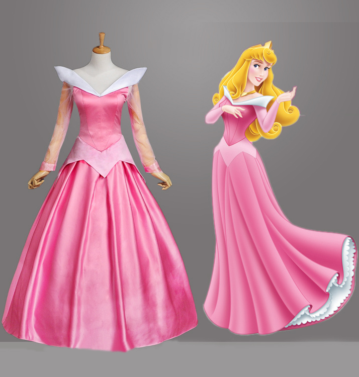 ディズニープリンセス　Disney　Sleeping Beauty　眠れる森の美女　オーロラ姫 ドレス　コスプレ衣装　舞台衣装